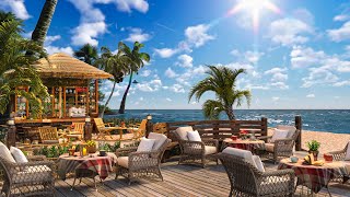 Tropical Beach Bossa Nova Ambience with Relaxing Ocean Waves & Romantic Jazz Music