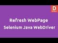Refersh Webpage using Selenium Java