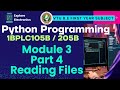 Module 3 Part 4, Files in python 🎓 VTU 1st sem Python Programming