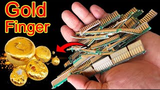 Gold Recovery from RAM Gold Fingers Computer SCRAP