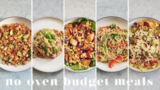 NO OVEN VEGAN MEALS UNDER £1 ($1.50) | Student and Microwave Friendly!