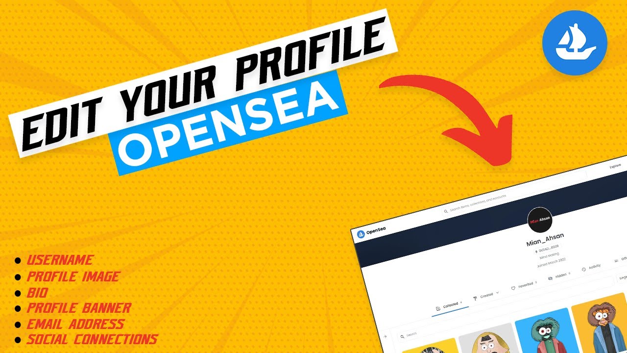 Edit Your Profile On OpenSea | Connect Your Social Links - How To Set ...