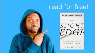 The Slight Edge by Jeff Olson (Summary)