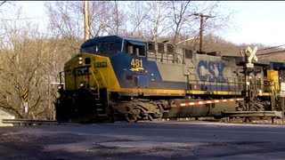 3 CSX Coal Trains @ Woodstock Road w/ New \u0026 Old Engines