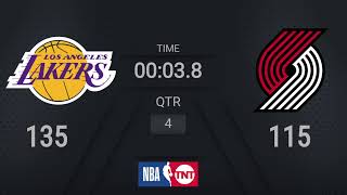 Lakers @ Trail Blazers | NBA on TNT Live Scoreboard | #WholeNewGame