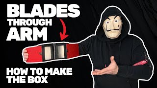 BLADES THRU ARM MAGIC TRICK  TUTORIAL 🪄 How to Make the Box