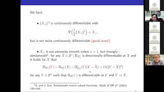 OWOS: Defeng Sun - "ALM+Semismooth Newton Method for Large Scale Semidefinite Programming & Beyond"
