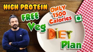 Free veg diet plan | Diet plan for fat loss | 1500 Calories quick weight loss diet plan | Day 28