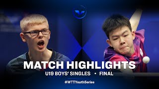 Felix Lebrun vs Kao Cheng-Jui | U19 BS Final | WTT Youth Star Contender Vila Nova de Gaia 2022