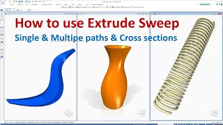 Solid Edge Tutorials #32 | How to use Swept Protrusion command