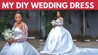 MAKING MY WEDDING DRESS | Part 2 The Skirt + Reveal | I Made My Own Wedding Dress | Ball Dress SILEM