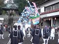 伊東市富戸の秋祭り　重さ６０kgの万灯を振る男達