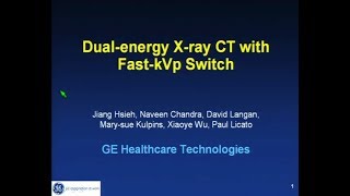 Dual Energy CT with Fast KVp Switch