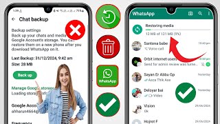 Como recuperar mensagens antigas apagadas do WhatsApp (atualização 2025) || Restore WhatsApp Message