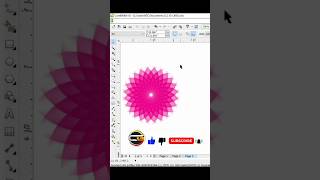 Coreldraw Tutorial |Coreldraw designs | Flower design 🌺 coreldraw x5 #shorts #viralshorts #coreldraw