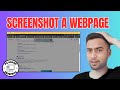 How to Screenshot a Webpage in Microsoft Edge | Capture With Ease!