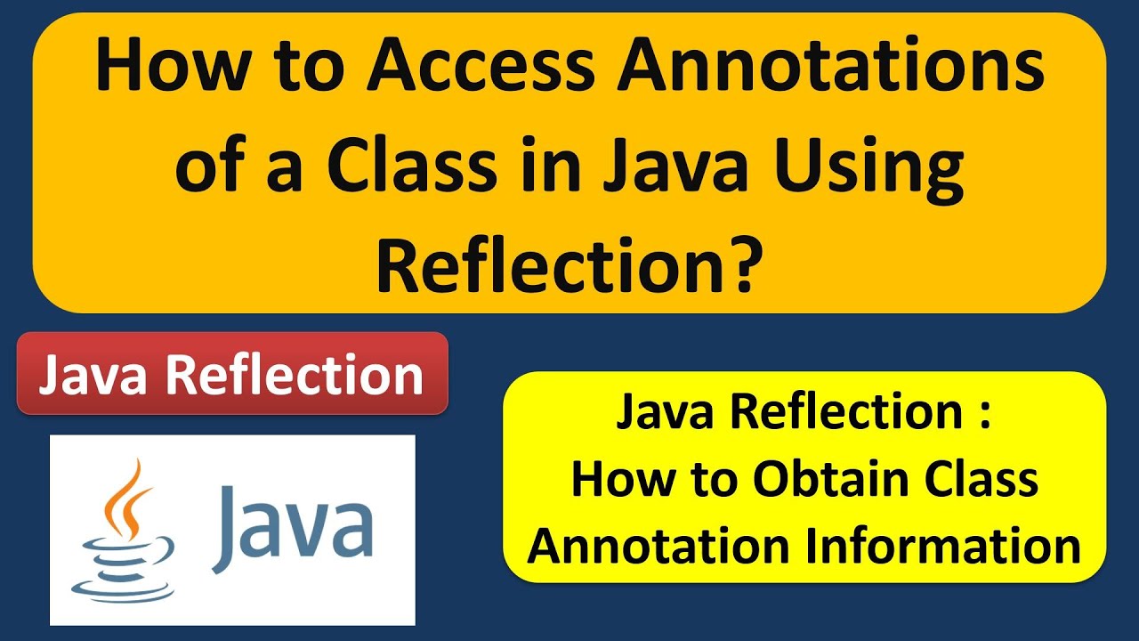 How To Access Annotations Of A Class In Java Using Reflection