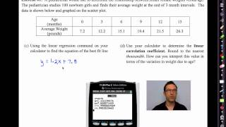 Common Core Algebra II.Unit 13.Lesson 11.Linear Regression and Lines of Best Fit