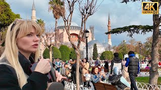 Istanbul Turkey Old City Exploring Sultanahmet District 4K HDR Walking Tour