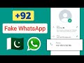 How To Create Fake WhatsApp Account With Pakistani Number | Fake WhatsApp Pakistan Number