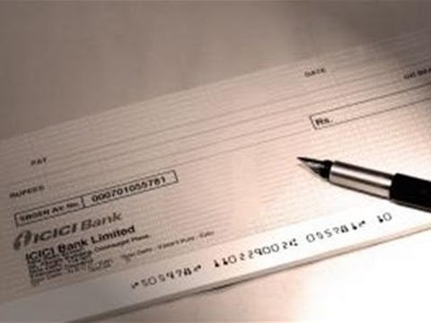How to write out a cheque canada