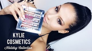 Kylie Cosmetics Holiday Edition Set Review/Swatches + BEST Liquid Lipstick Removers!