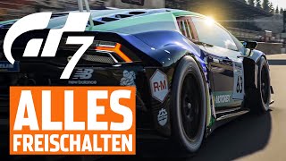 So schaltet ihr ALLES in Gran Turismo 7 FREI