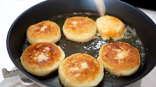 🥔감자 겨울간식🥔 밀가루 없이~ 호떡믹스 없이~ 쉽게 만드는 감자호떡 (Syrup-filled Pancake/ cheese potato hotteok ENG SUB)