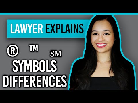 What does the tiny R symbol mean?