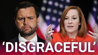 JD Vance shuts down Jen Psaki's 'disgraceful' comments smearing his wife Usha