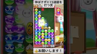 綺麗に組みすぎて伸ばさずに15連鎖打った#ぷよぷよテトリス2 #大連鎖 #ぷよテトs