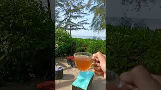 Tea time in beach sea#ytshort #travel