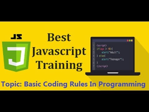 JavaScript Training - Basic Coding Rules In Programming (Guidelines ...