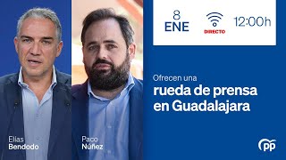 DIRECTO 🔵 Elías Bendodo y Paco Núñez ofrecen una rueda de prensa en Guadalajara