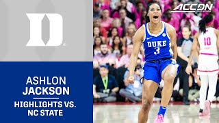 Duke's Ashlon Jackson Highlights vs. NC State