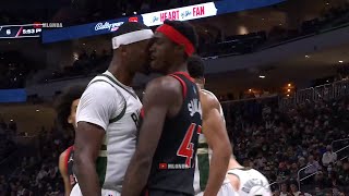 Bobby Portis wanted to fight Siakam after this play but immediately changed his mind 🤔
