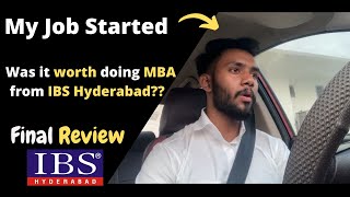 Is IBS Hyderabad worth paying for your MBA (2022) || 2 years of my experience || The Wordly Guy