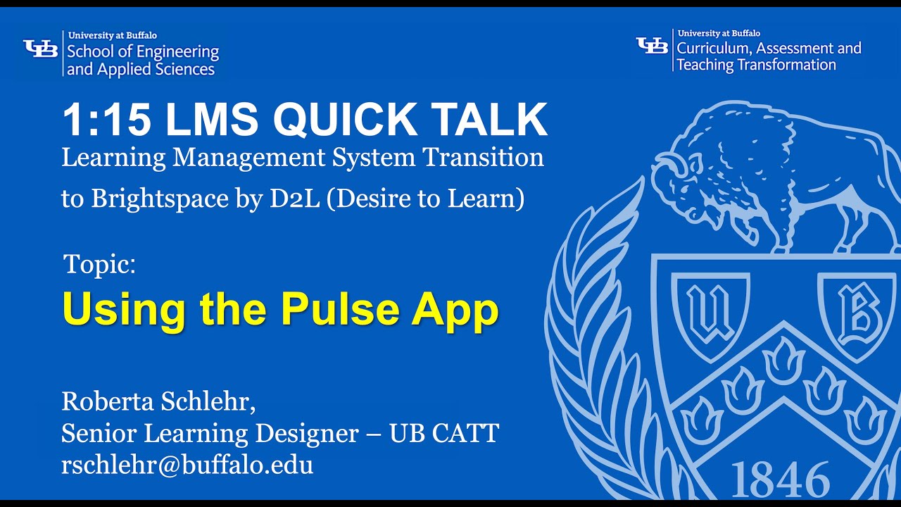 Brightspace Guides For Instructors: Using The Pulse App - YouTube