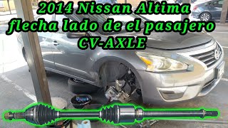 2014 Nissan Altima 2.5 Cómo cambiar la flecha del lado del pasajero (passenger side cv-axle)