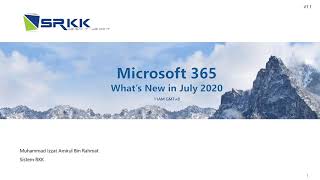 Microsoft 365 Update #Level Up your Business with SRKK