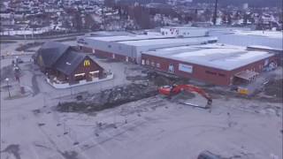 Dronevideo av Strandtorget