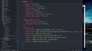 Basic React Starter Tutorial in es6 - 5 Setting up SCSS in Create React App