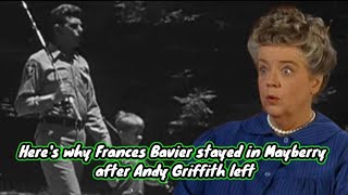 Here's why Frances Bavier stayed in Mayberry after Andy Griffith left