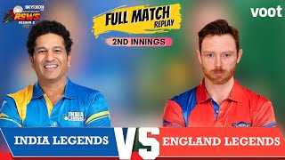 India Vs England | Full Match Replay | 2nd Innings | Skyexch.net Road Safety World Series| Match 14