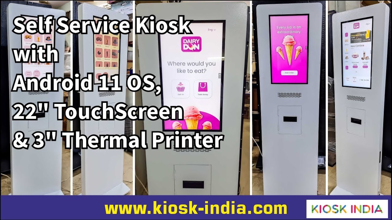 Product Demo Interactive Self Service Kiosk With Thermal Printer Youtube