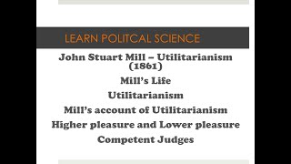 EP - IX. John Stuart Mill - Utilitarianism