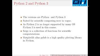 Overview of Python and Ipython