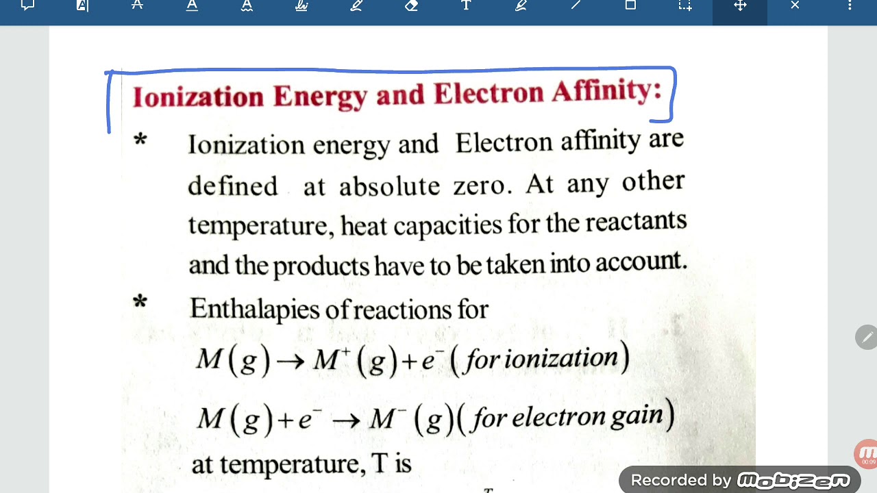 What Is The Difference Between Electron Affinity And Ionization Enthalpy?