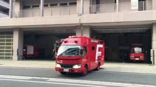 福岡市消防局　指揮2　T70　小型梯子2　緊急出動