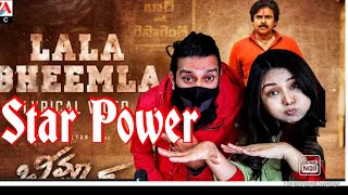 Couple Reaction |#bheemlanayak-#lalabheemla lyrical video| #pawanKalyan #ranadaggubati#pspk